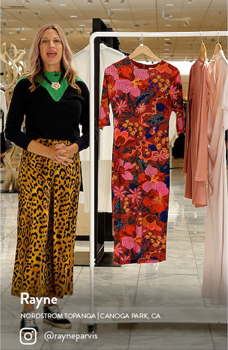 Snake Garden Jersey Dress, sales video thumbnail