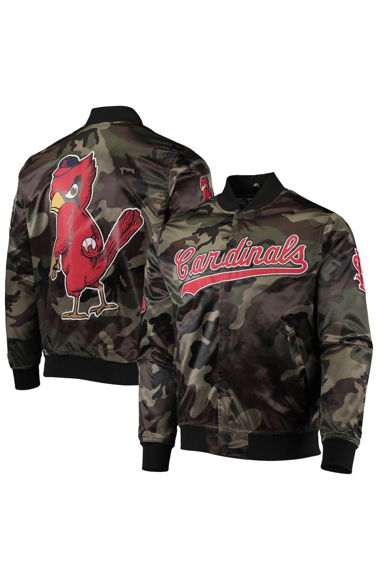 PRO STANDARD Men's Pro Standard Camo St. Louis Cardinals Satin Full-Snap Jacket, Main, color, Camo