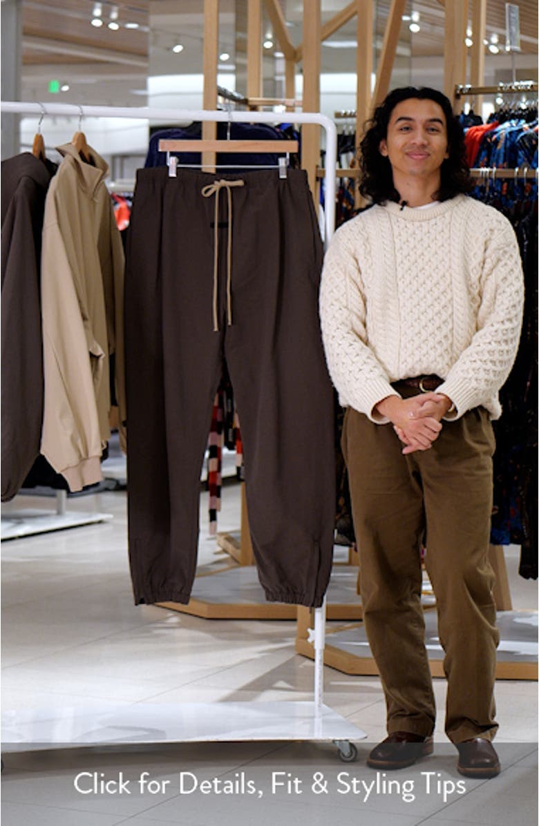 Military Nylon Blend Track Pants, sales video thumbnail