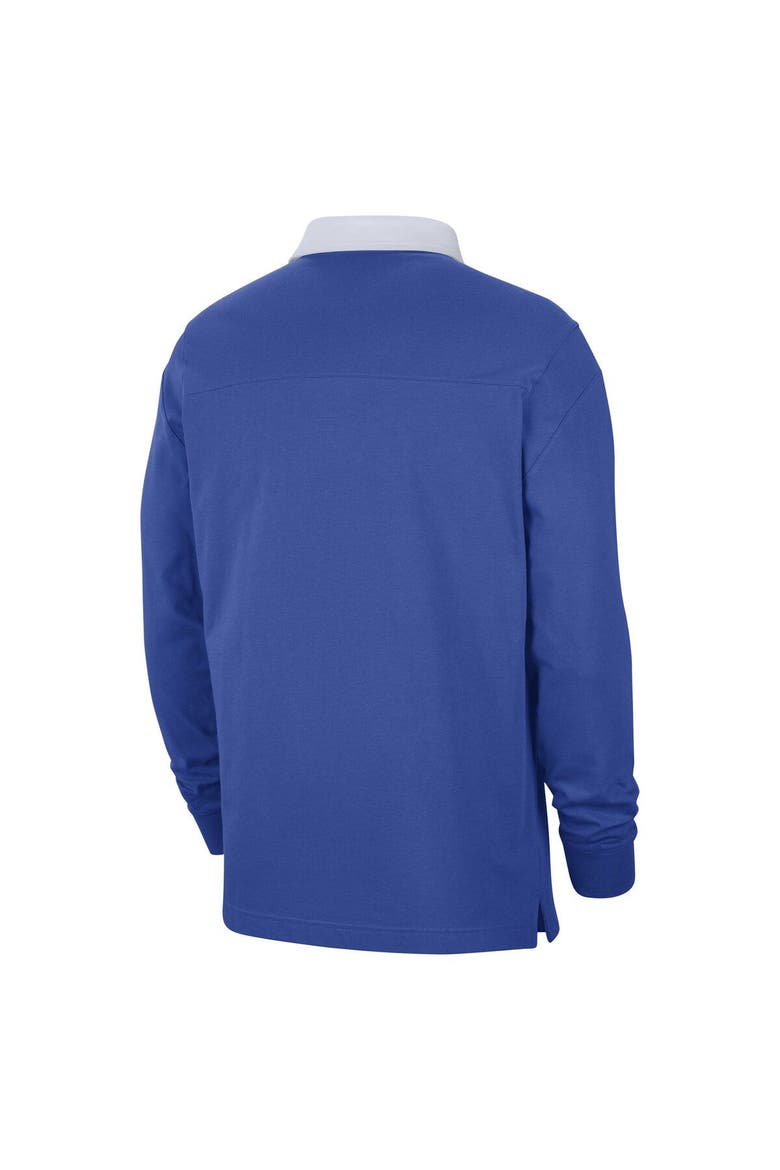 Men's Nike Royal Florida Gators Striped Long Sleeve Polo, Alternate, color, Royal