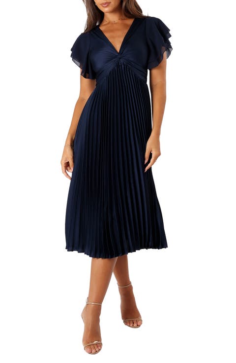 Nova Flutter Sleeve Midi Dress