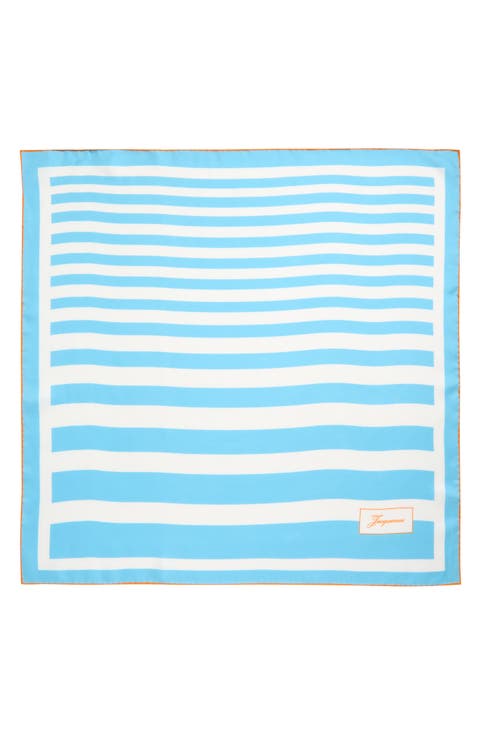 Le Foulard Stripe Silk Scarf