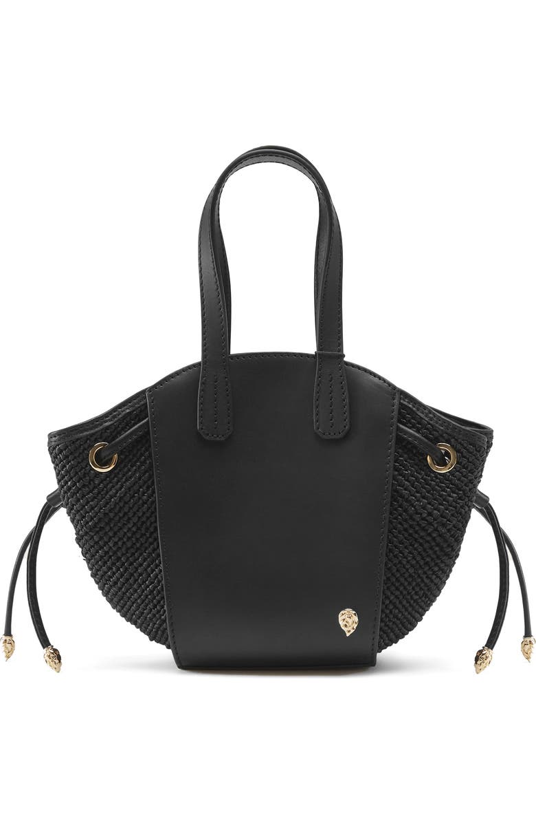 Helen Kaminski Piaf Raffia Trim Leather Tote, Main, color,