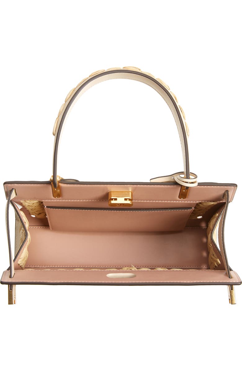 Tory Burch Lee Radziwill Perforated Small Leather Bag, Alternate, color,