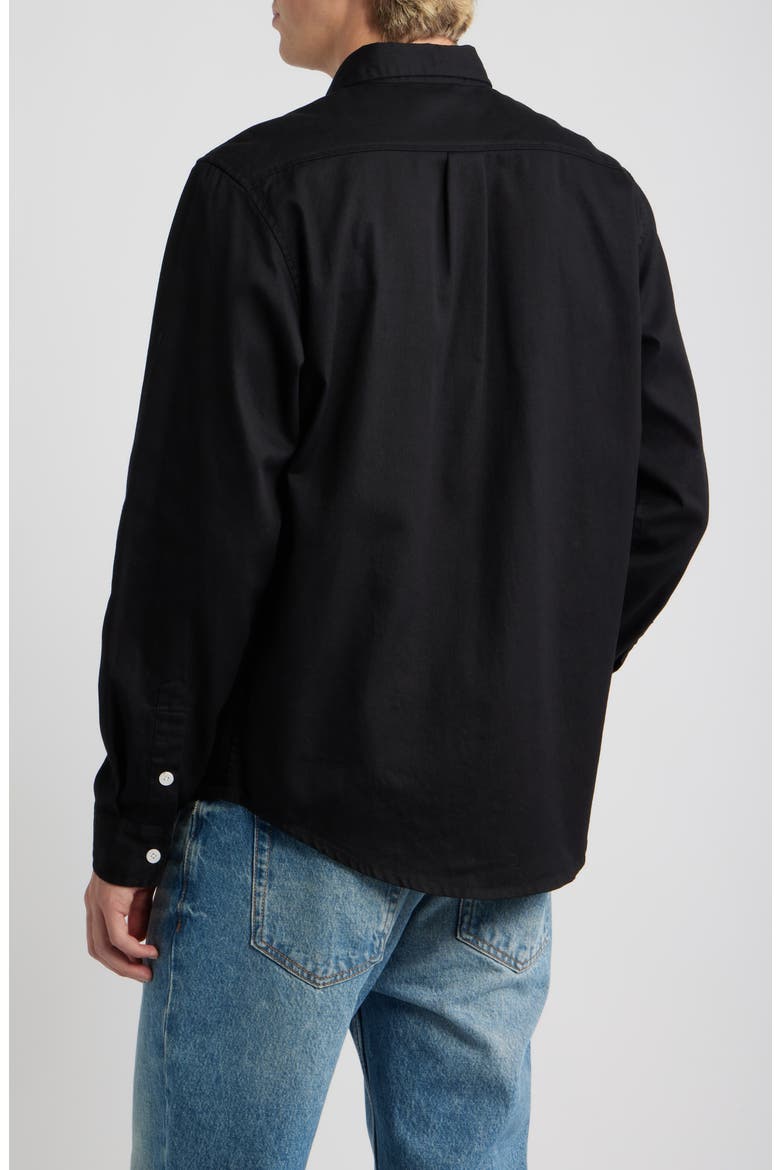 Foreman Classic Fit Washed Twill Button-Up Shirt, Alternate, color, WASHED BLACK
