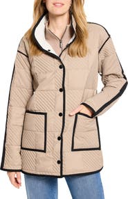 NIC+ZOE Patchwork Quilting Reversible Barn Jacket