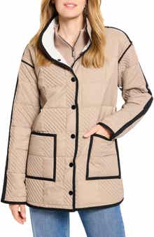 NIC+ZOE Patchwork Quilting Reversible Barn Jacket