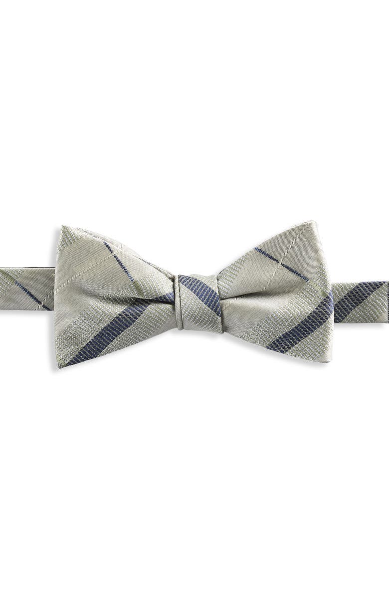 Synrgy by DXL Modern Plaid Bow Tie, Main, color, Green