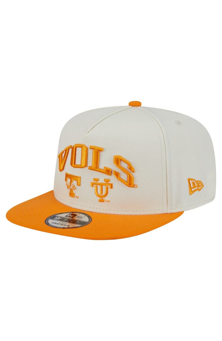New Era Men's New Era White Tennessee Volunteers Collegiate 9FIFTY A-Frame Snapback Hat, Main, color, White