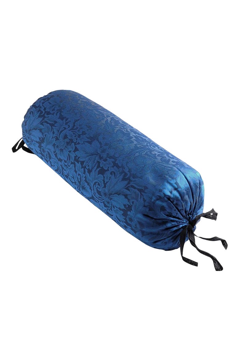 Silk Neck Pillow, Main, color, Indigo