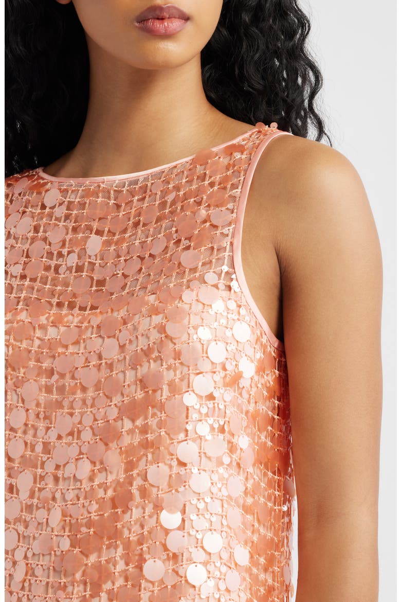 Kitty Paillette Sequin Minidress, Alternate, color, BLUSH
