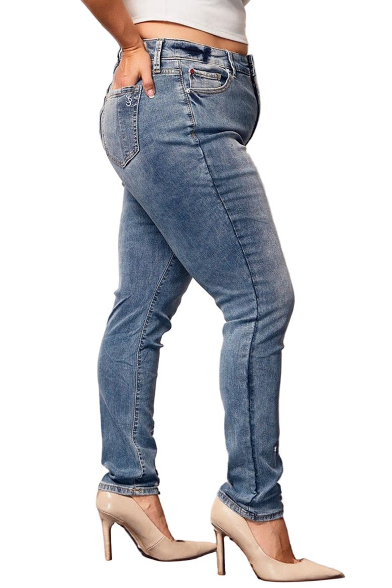 High Waist Skinny Jeans, Alternate, color, MELODY