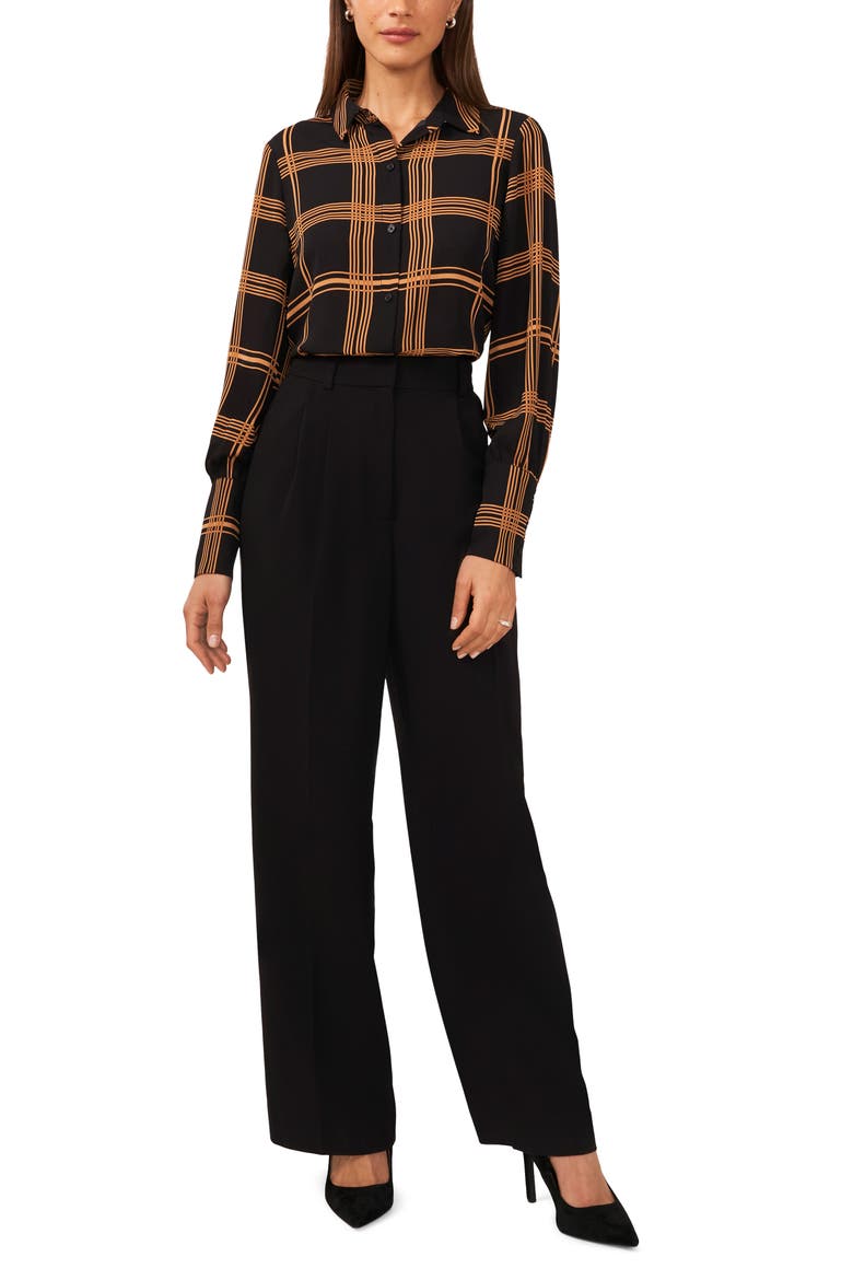 High Waist Wide Leg Pants, Alternate, color, RICH BLACK 060