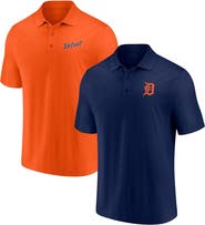 FANATICS Men's Fanatics Branded Navy/Orange Detroit Tigers Dueling Logos Polo Combo Set