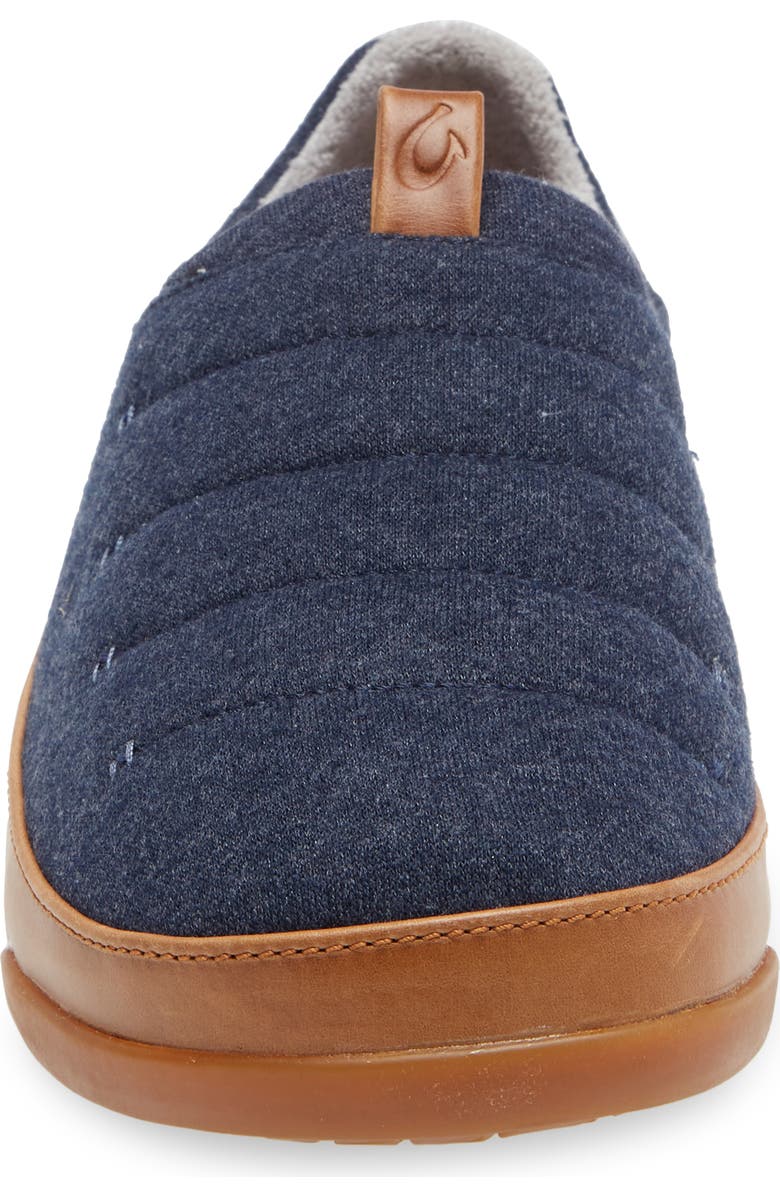 OluKai Mahana Convertible Quilted Slipper, Alternate, color, Trench Blue/ Trench Blue