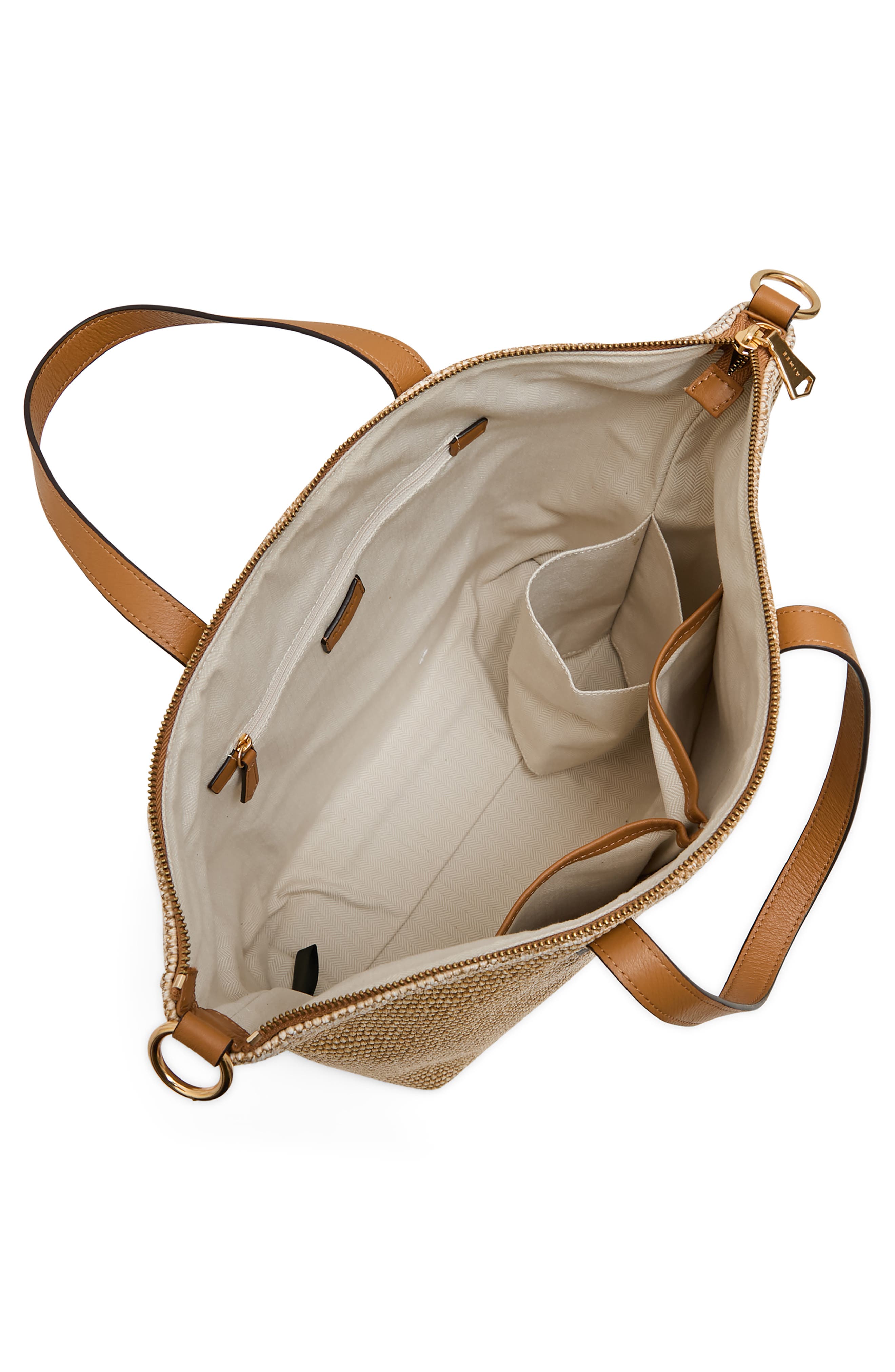 AIMEE Roma Tote, Alternate, color, Raffia Latte