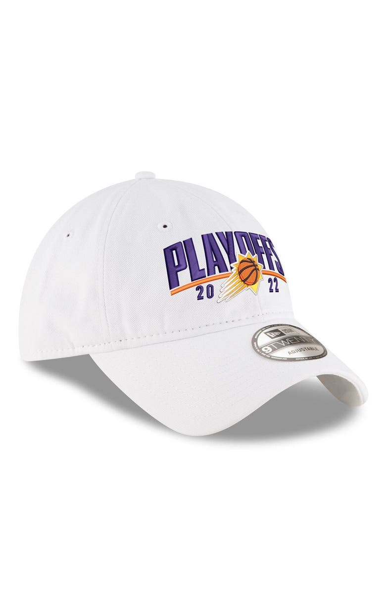 New Era Men's New Era White Phoenix Suns 2022 NBA Playoffs Arch 9TWENTY Adjustable Hat, Alternate, color,