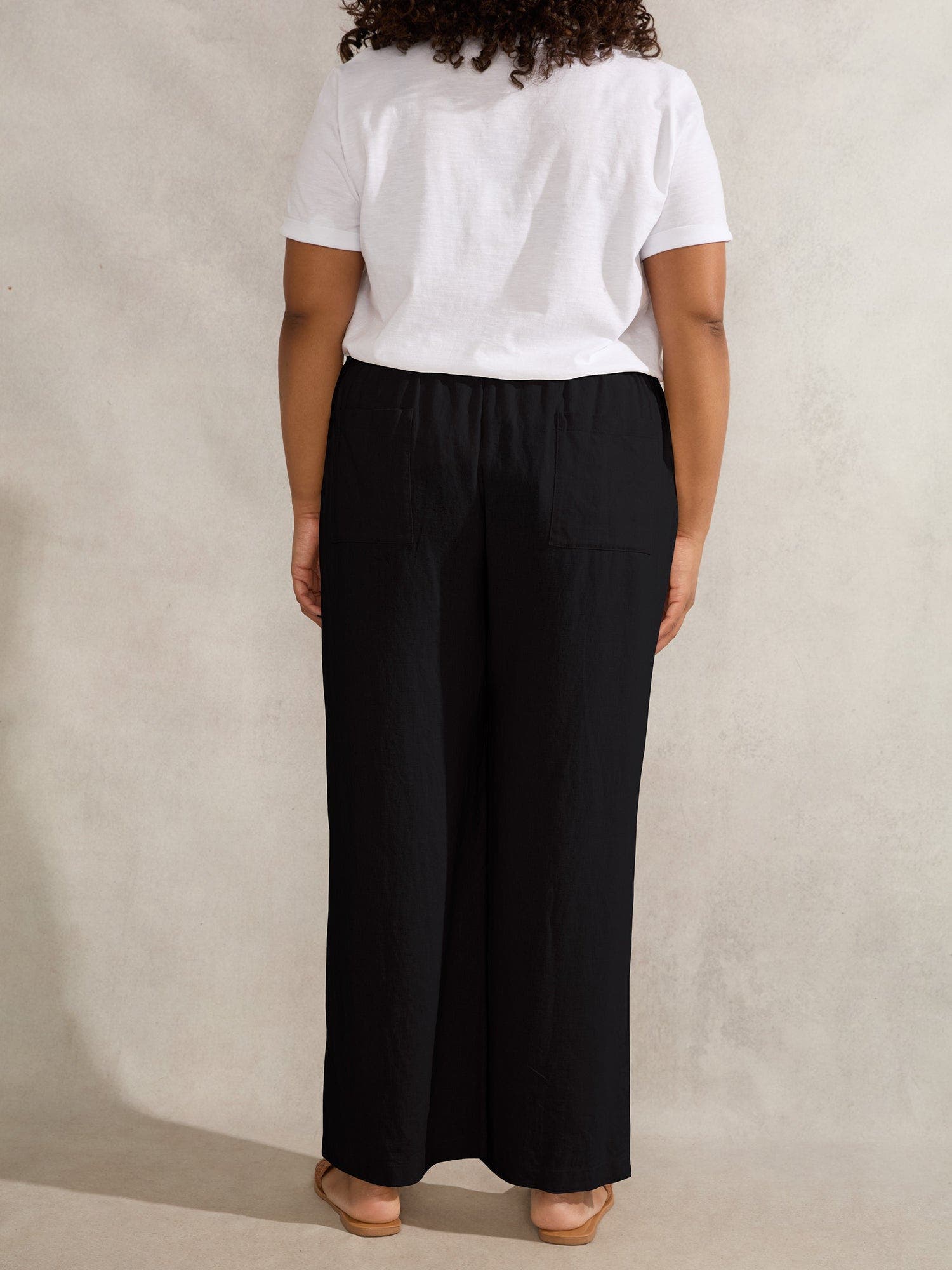 Linen Full Length  Drawstring Pants - image 2