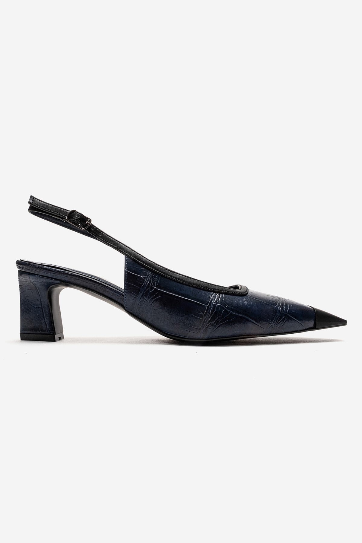 Hilda Block Heel Pump, Alternate, color, Navy Print