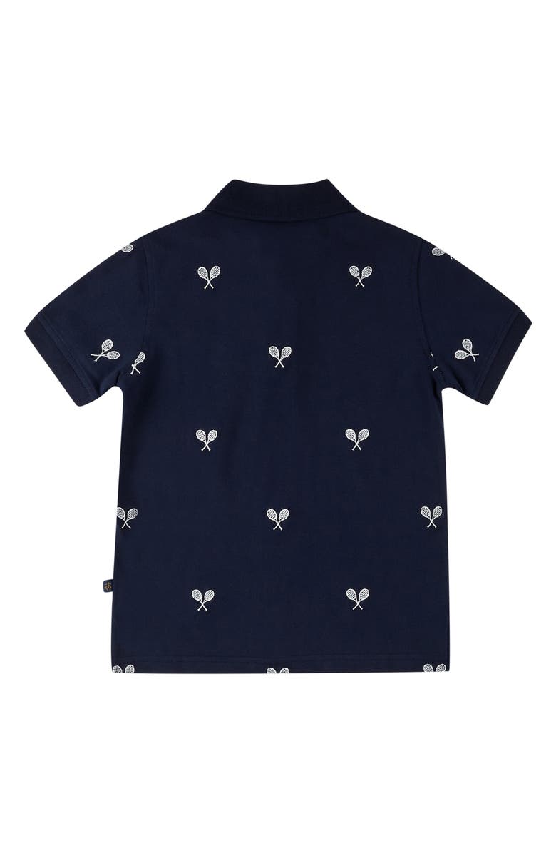 Brooks Brothers Kids' Tennis Embroidered Cotton Polo, Alternate, color, Navy