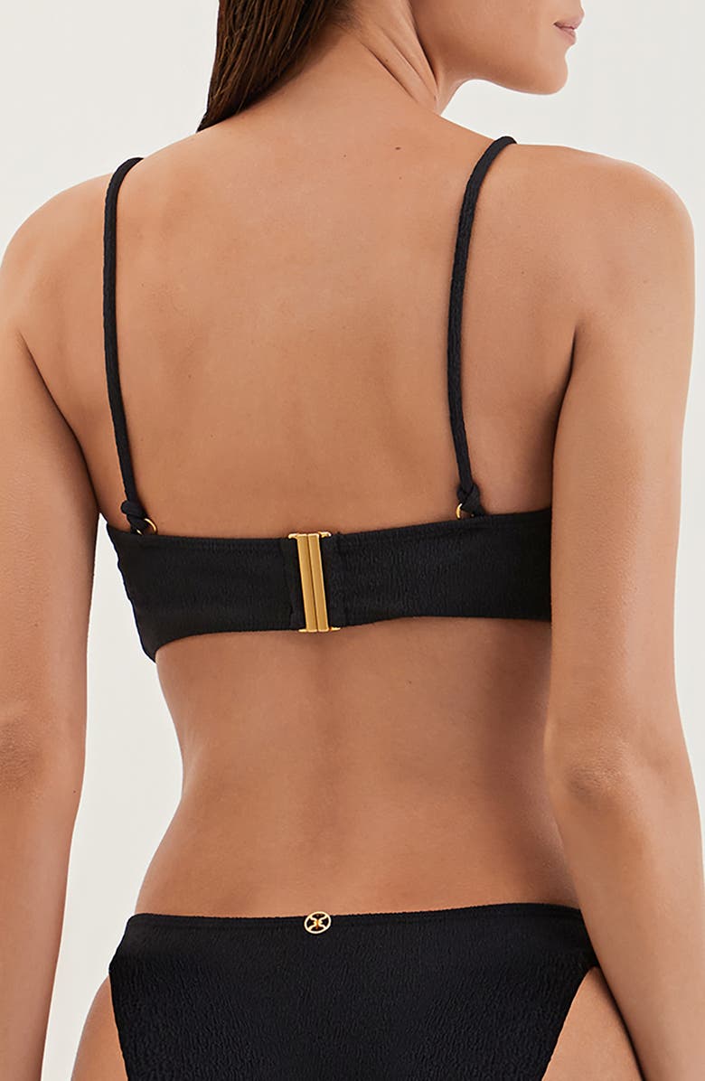 ViX Paula Hermanny Firenze Cleo Bikini Top, Alternate, color, Black