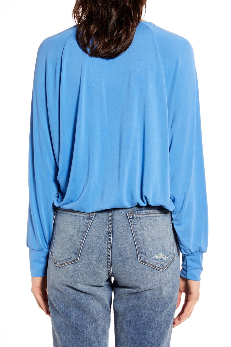 Surplice Top, Alternate, color, PRINCESS BLUE