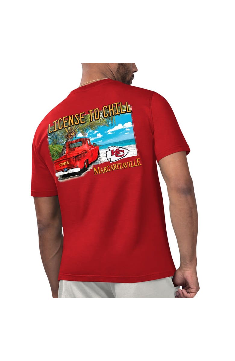 Margaritaville Men's Margaritaville Red Kansas City Chiefs Licensed to Chill T-Shirt, Alternate, color,