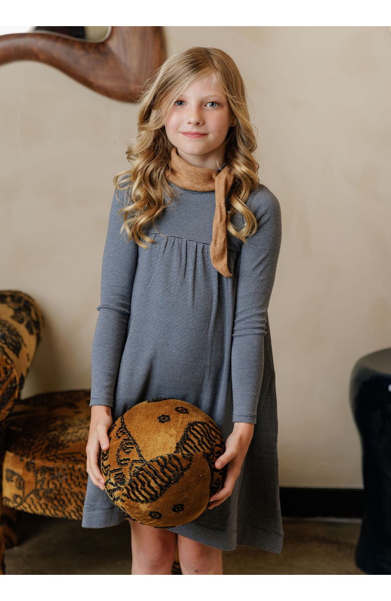 Ely's & Co. French Terry Autumn Kids Collection - Dress, Alternate, color, Navy