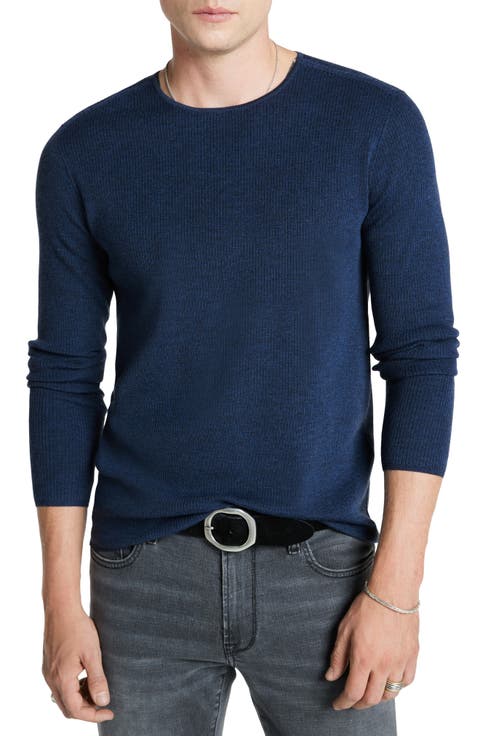 Leira Ribbed Wool & Silk Crewneck Sweater