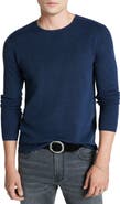 John Varvatos Leira Ribbed Wool & Silk Crewneck Sweater