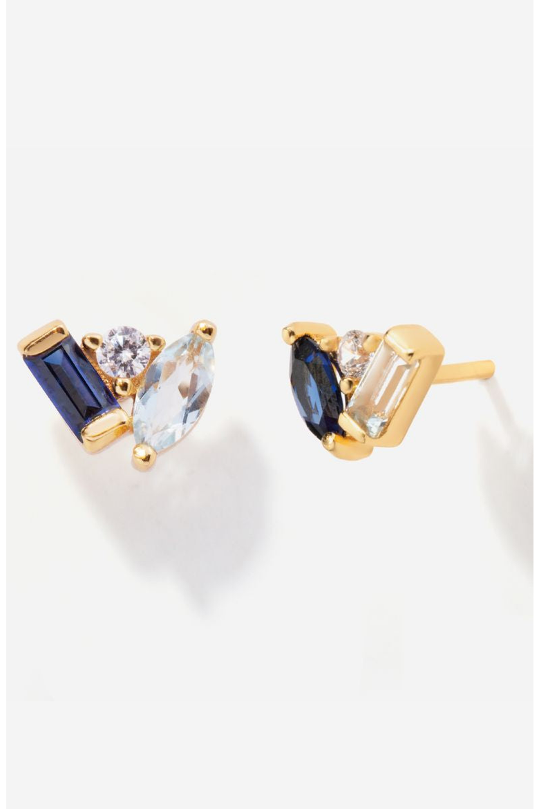 Seraphina Celeste Stud Earrings, Main, color, Sapphire