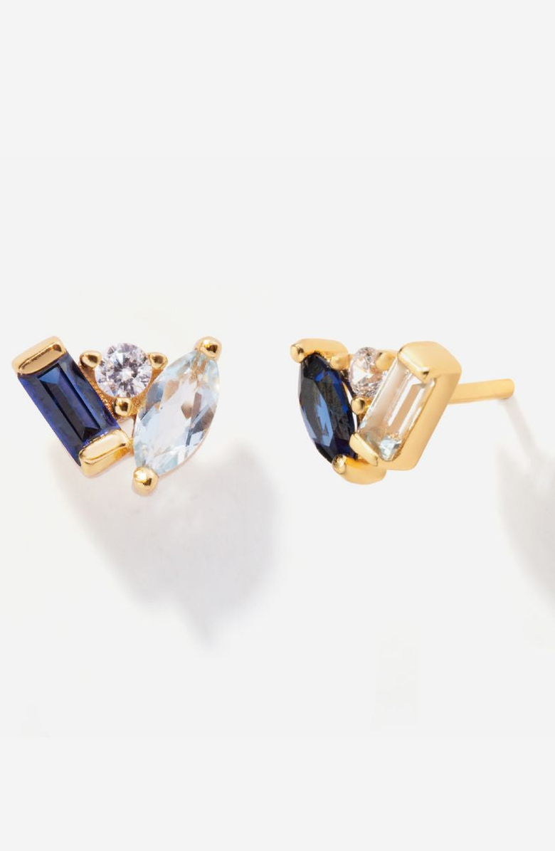 Little Sky Stone Seraphina Celeste Stud Earrings, Main, color, Sapphire
