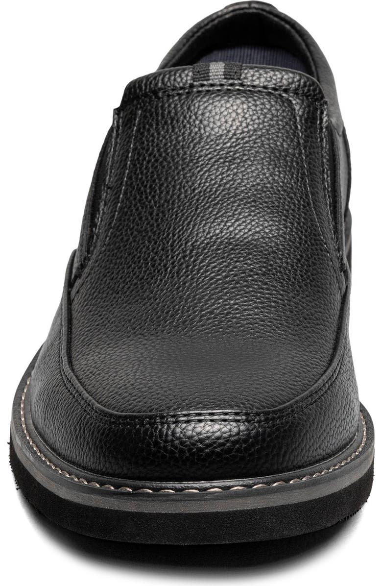 NUNN BUSH Ashton Moc Toe Slip-On Loafer, Alternate, color, Black Tumble