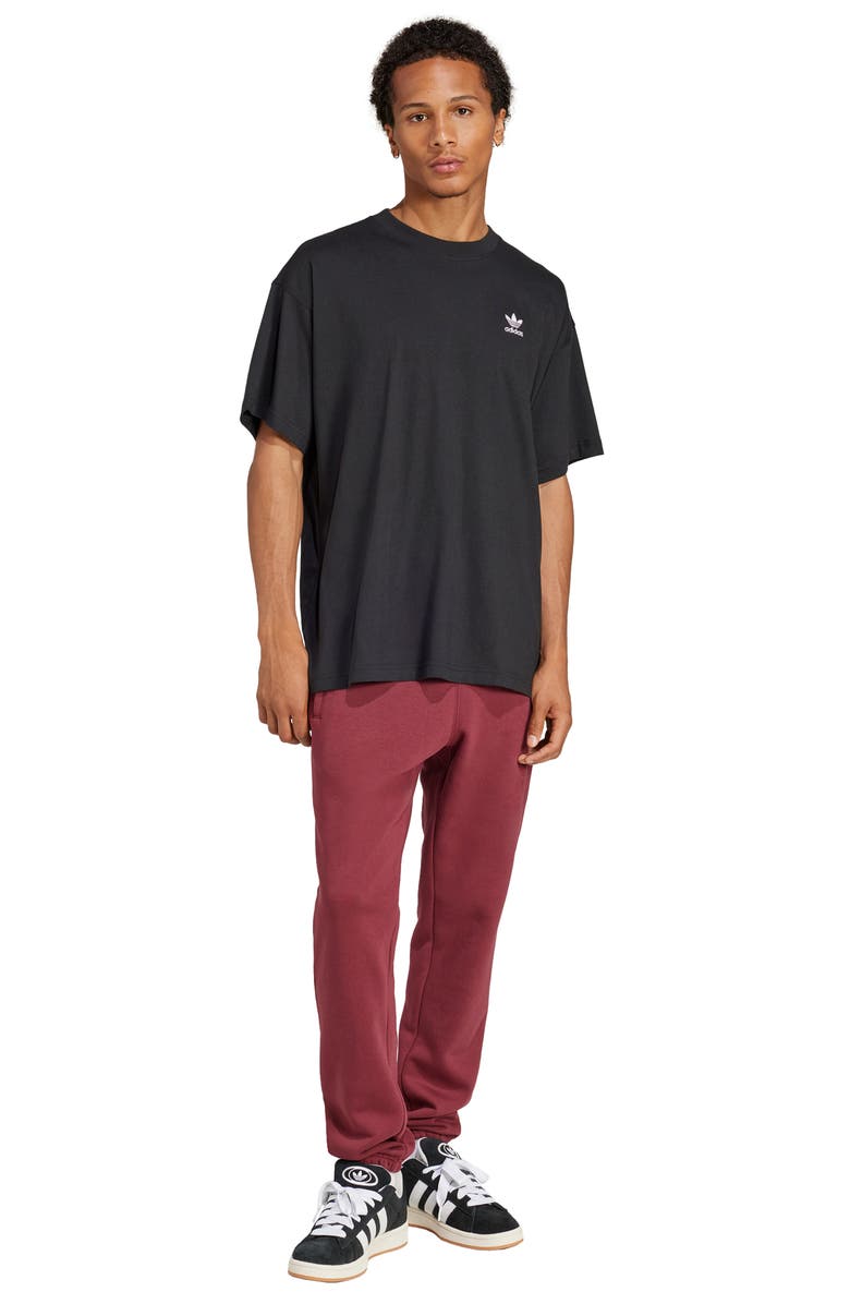 adidas Trefoil Essentials Oversize Cotton T-Shirt, Alternate, color, Black