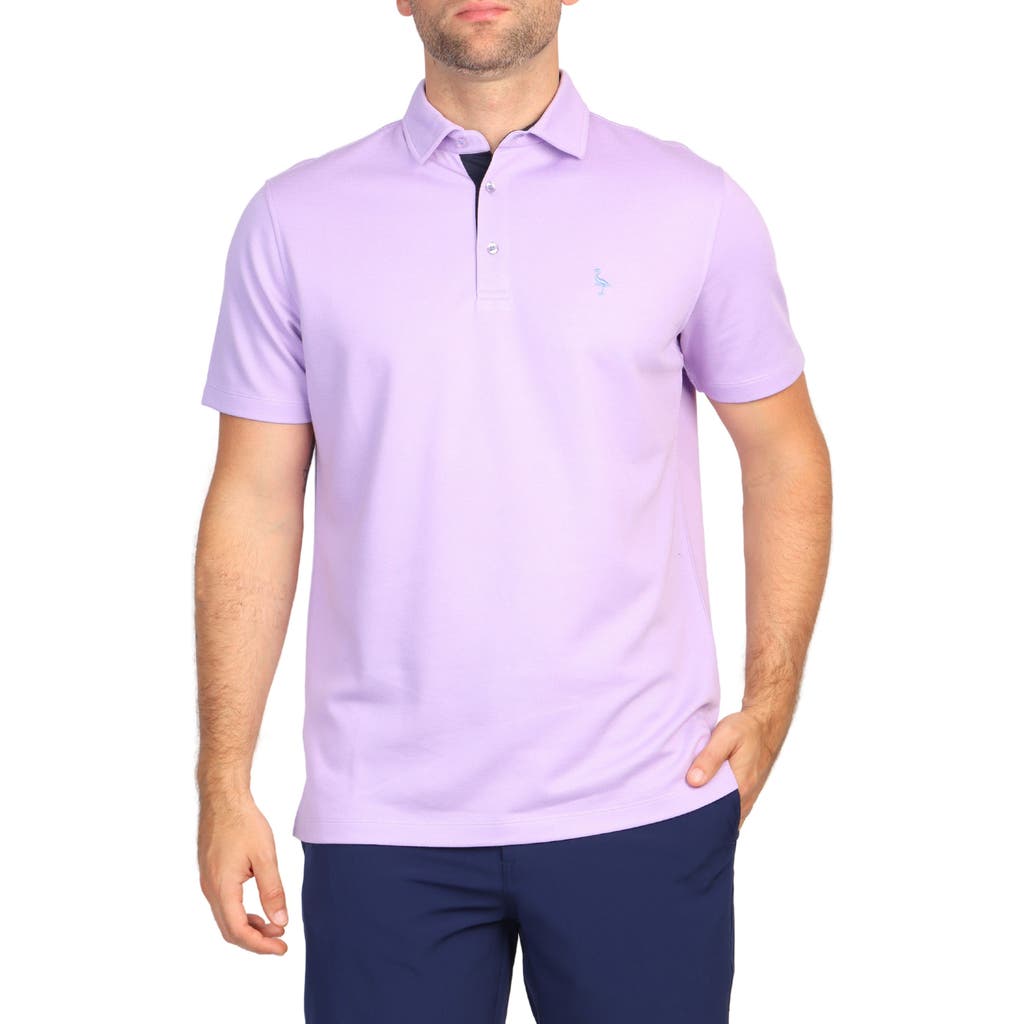 Tailorbyrd Solid Modal Blend Polo In Lilac