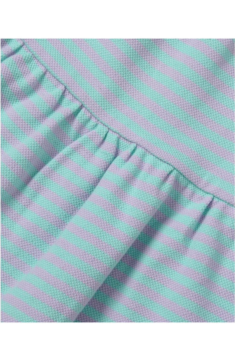 Lands' End Girls Pique Knit Skirt, Alternate, color, Mint Multi Stripe