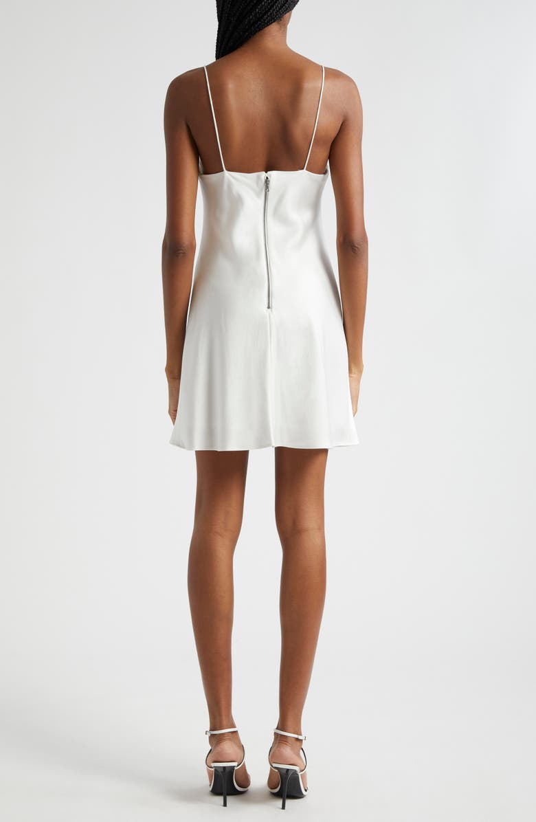 Alice + Olivia Harmony Mini Slipdress, Alternate, color, Off White