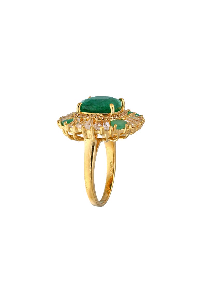Green Beryl Cocktail Ring, Alternate, color, GREEN