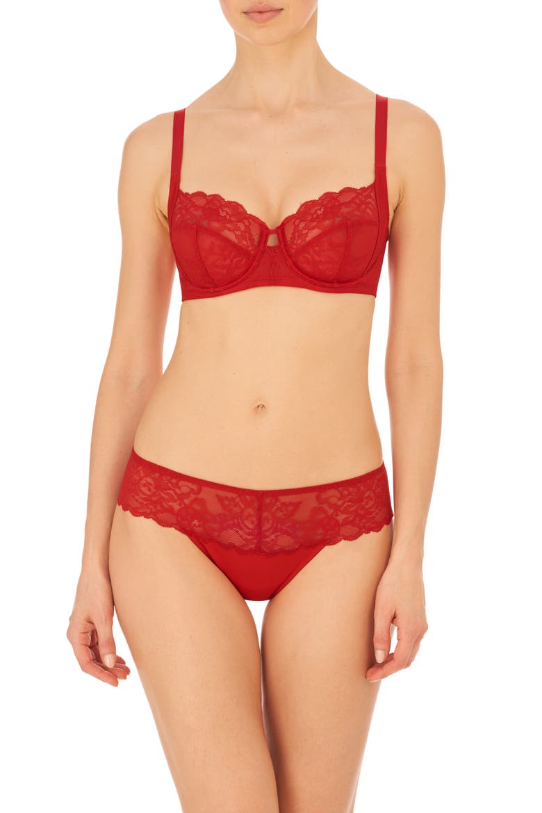 Statement Tanga, Alternate, color, POINSETTIA