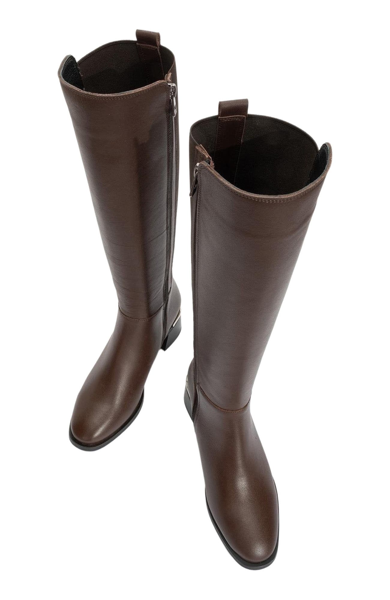 Rochos Leather Boot, Alternate, color, Brown Leather