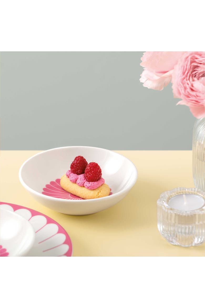 Fleur Vert Small individual Bowl, Alternate, color, Pink