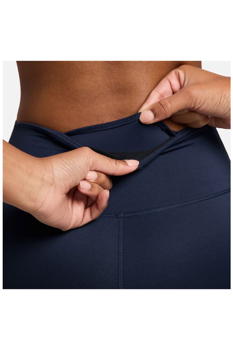 Therma-FIT High Waist Leggings, Alternate, color, MIDNIGHT NAVY