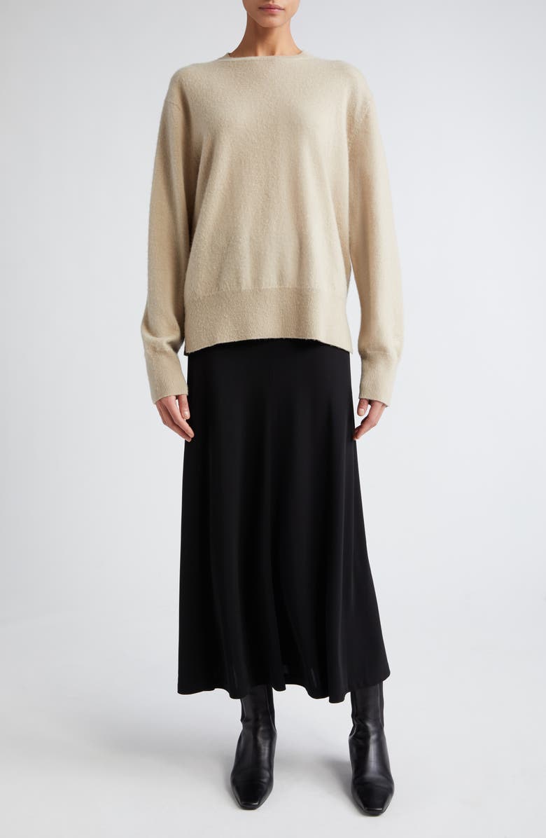 TOTEME Fluid Jersey Maxi Skirt, Main, color, 