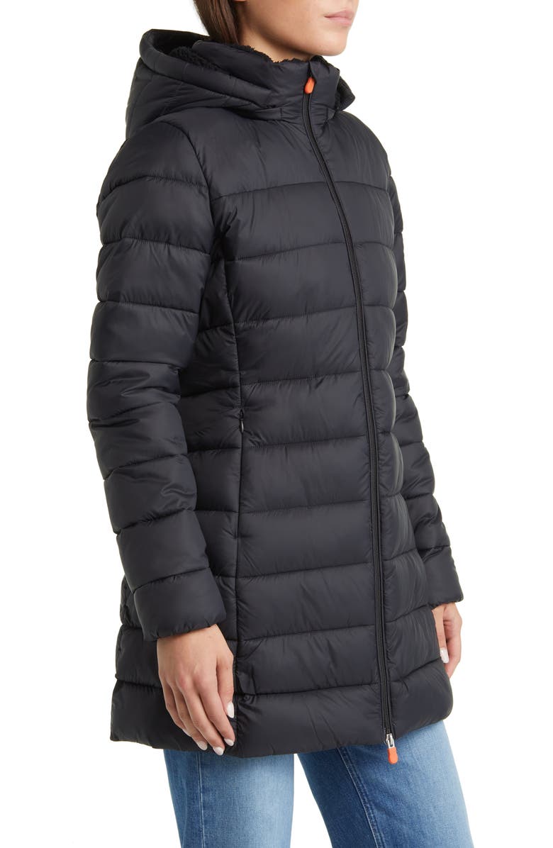 Save The Duck Joanne Hooded Longline Puffer Jacket, Alternate, color, 