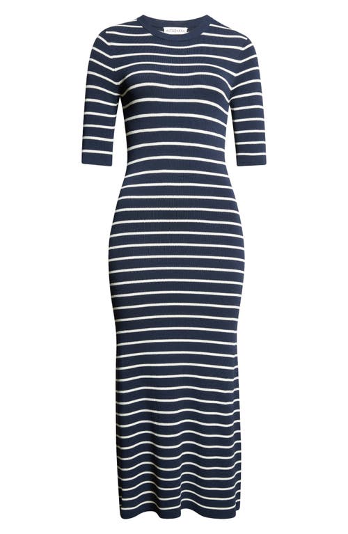 Altuzarra Kitty Stripe Sweater Dress In Blue