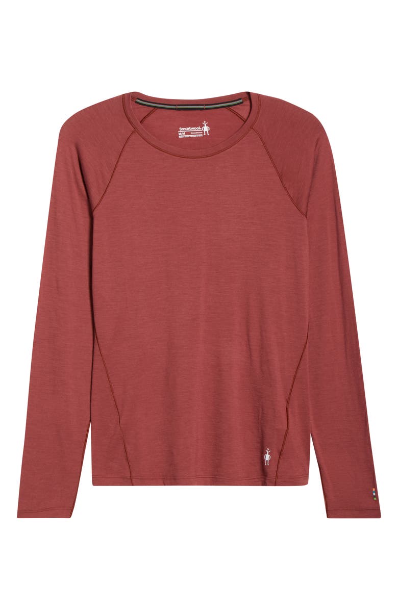Smartwool Classic All Season Merino Wool Base Layer Long Sleeve T-Shirt, Main, color, Burnt Sienna