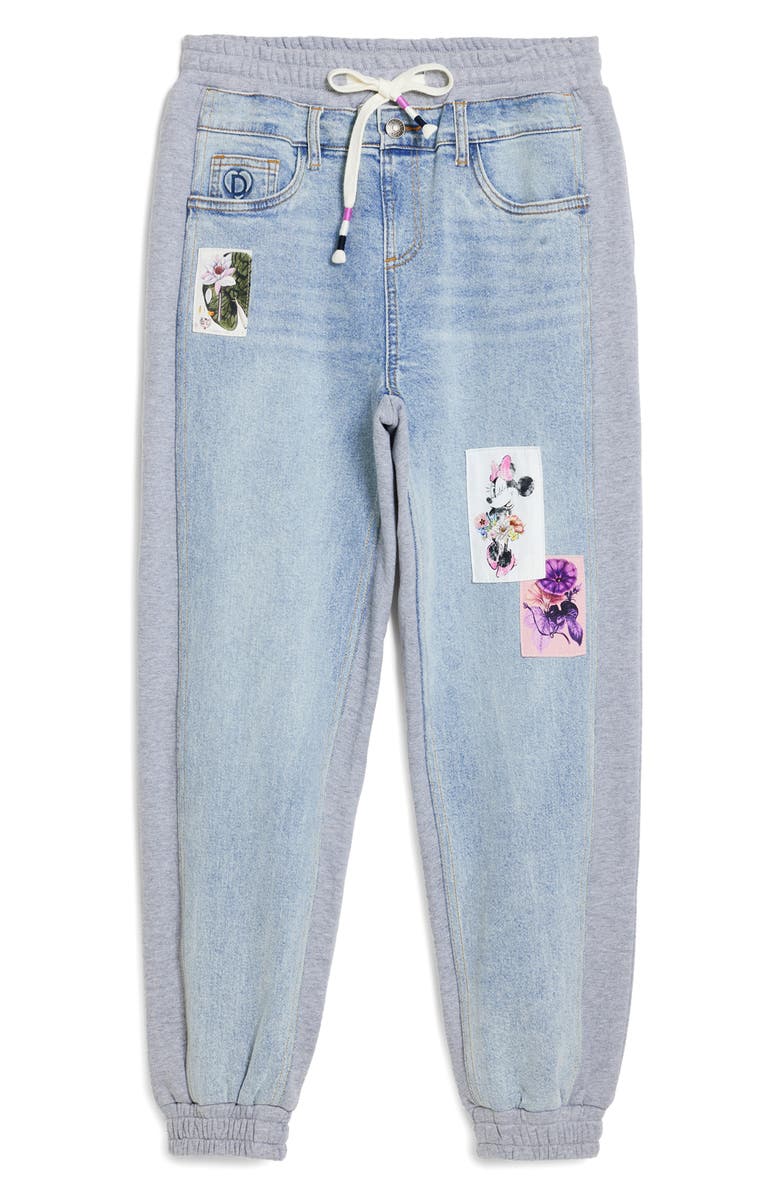 Desigual Minnie Mouse<sup>™</sup> Jogger Jeans, Alternate, color, Light Blue