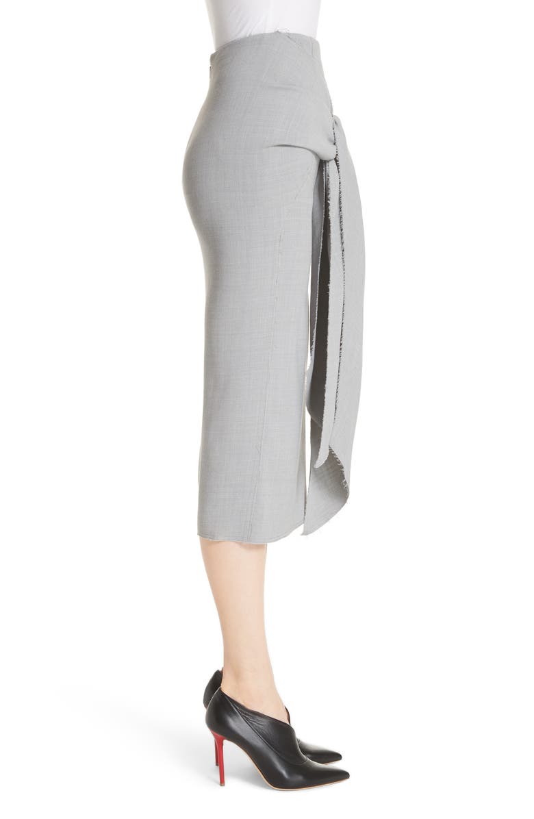 JASON WU Raw Hem Tie Front Skirt, Alternate, color,