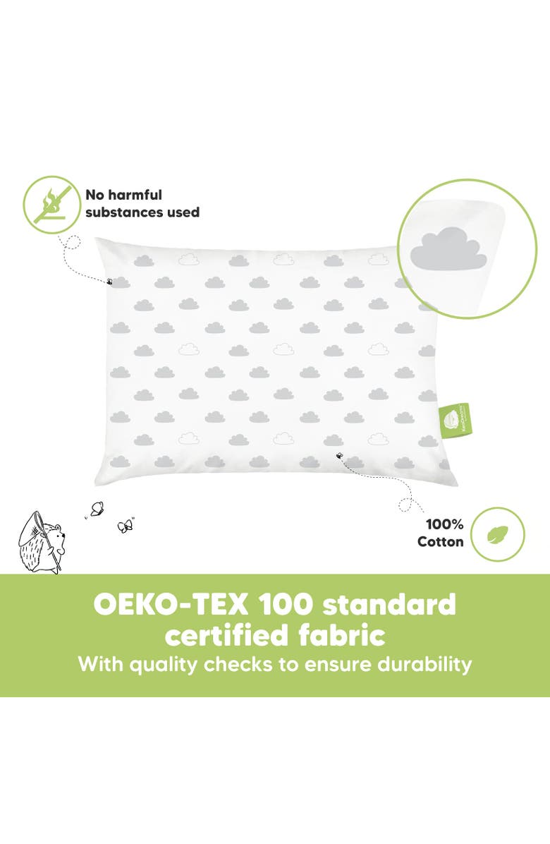 KeaBabies 2-Pack Toddler Pillows, Alternate, color, Cloud