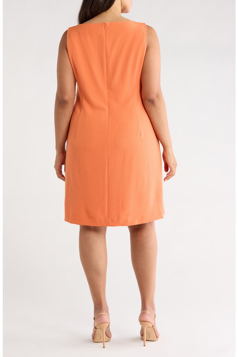 Buckle Belted Sheath Dress, Alternate, color, MANDARIN